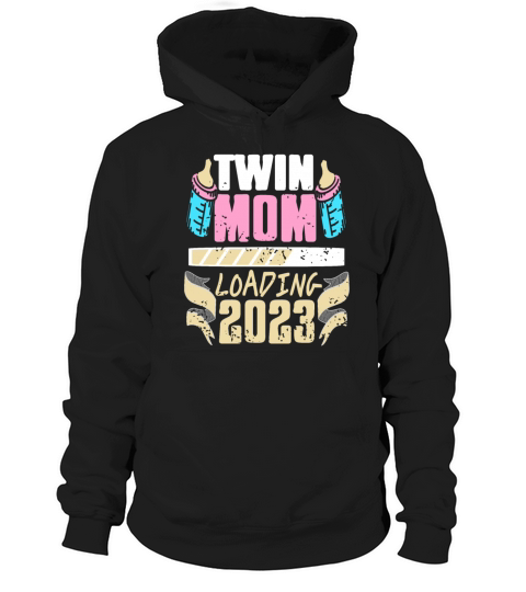 Womens Twin Mama Twin Mom to Be Pregnancy Hoodie Unisex