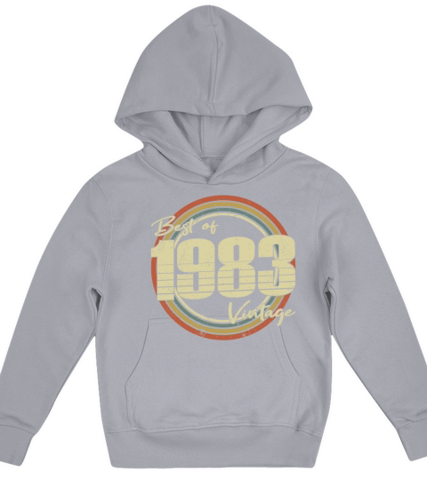 40th birthday vintage 1983 best of 1983 Kids Hoodie