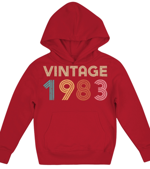 40th Birthday - Vintage 1983 Kids Hoodie