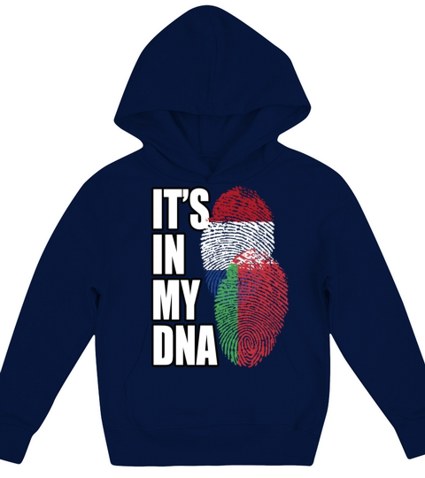 Belarusian And Dutch Mix Heritage DNA Flag Kids Hoodie