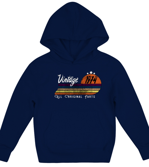 Born In 1974 Vintage Retro Classic Gifts Kids Hoodie