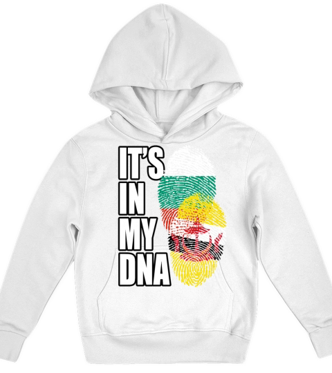 Bulgarian And Bruneian Mix Heritage DNA Flag Kids Hoodie