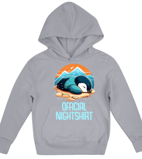 Cute Penguin Sleepshirt Nightwear Nightshirt Sleep Kids Hoodie
