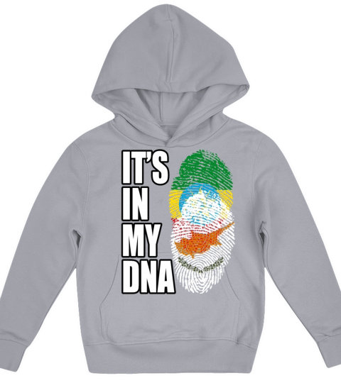 Ethiopian And Cypriot Mix Heritage DNA Flag Kids Hoodie