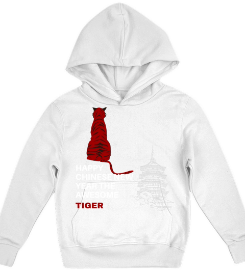 Happy Chinese New Year The Awesome Tiger Kids Hoodie