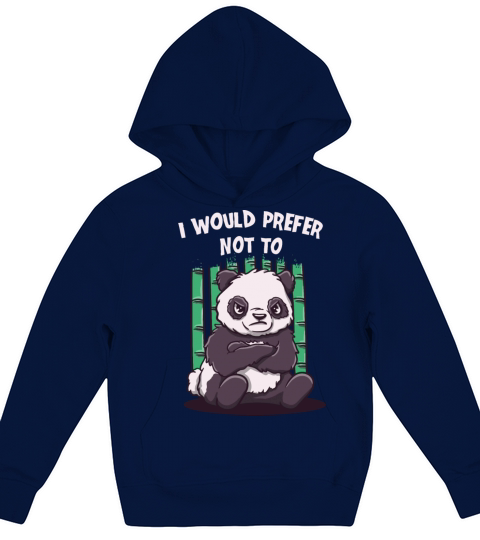 I Would Prefer Not To Couples Sarcastic Lovers Sar Kids Hoodie