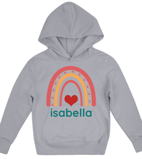 isabella Vintage Boho Rainbow Kids Hoodie