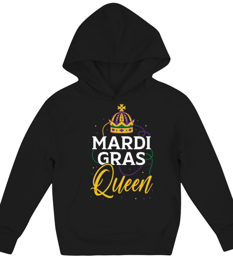 Mardi Gras Queen New Orleans Louisiana Parade Kids Hoodie