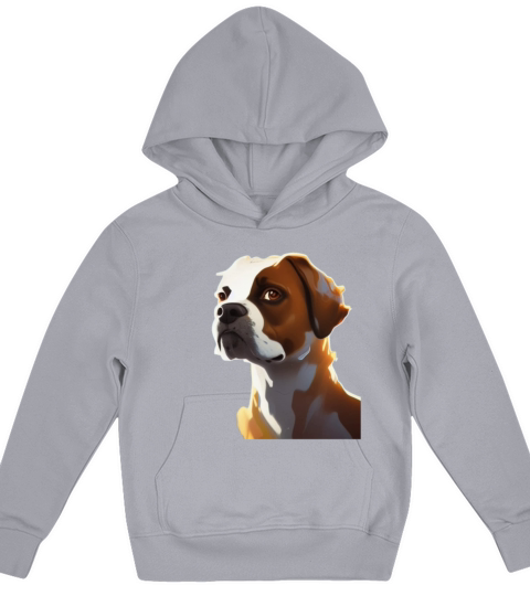 my dog thinking with deep looking Kids Hoodie