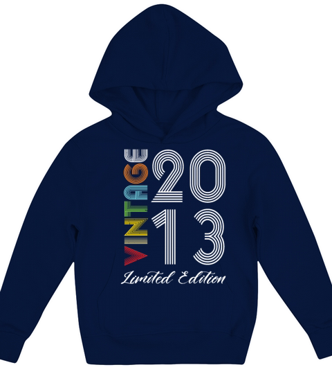 Vintage 2013 Vintage Birthday Retro Vintage Kids Hoodie