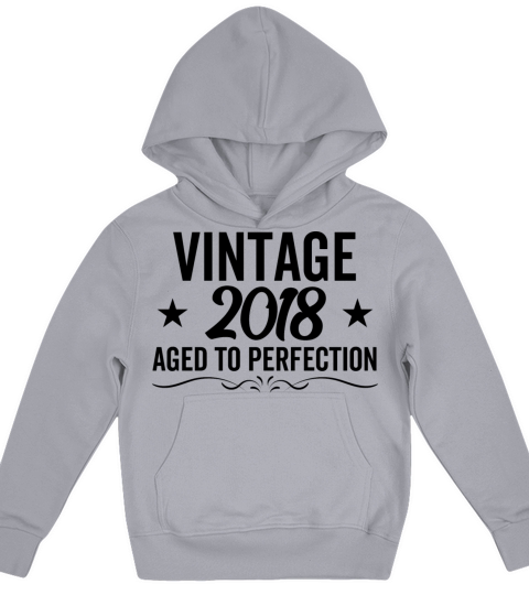 Vintage 2018 Aged To Perfection Kids Hoodie