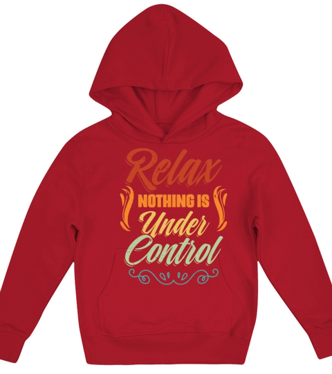 Vintage Meditation Sarcasm Relax Nothing Is Under Kids Hoodie