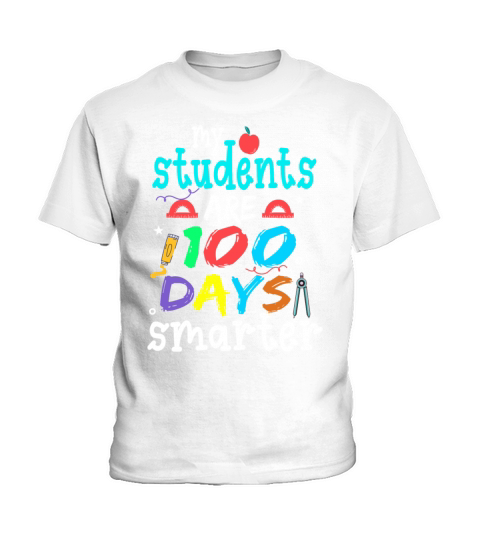 100 Days Of School Design for Kindergarten Teacher Kids T-Shirt