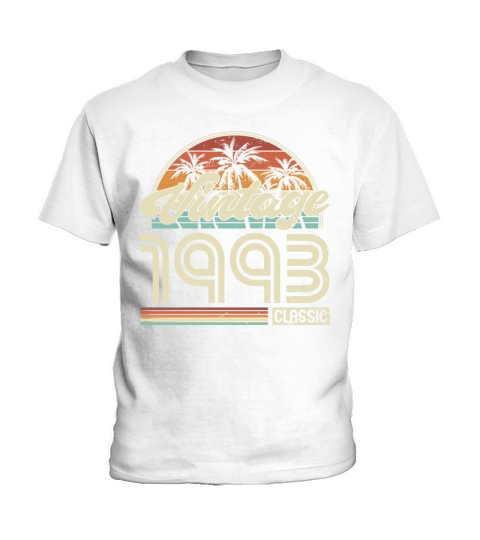 30th birthday vintage 1993 classic 1993 Kids T-Shirt
