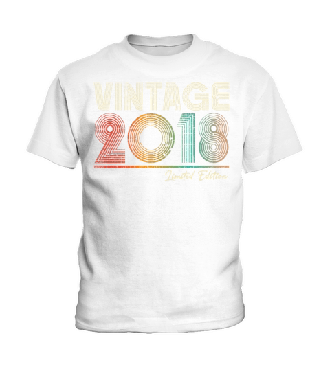 5 Years Old Vintage 2018 5th Birthday Gifts Kids T-Shirt