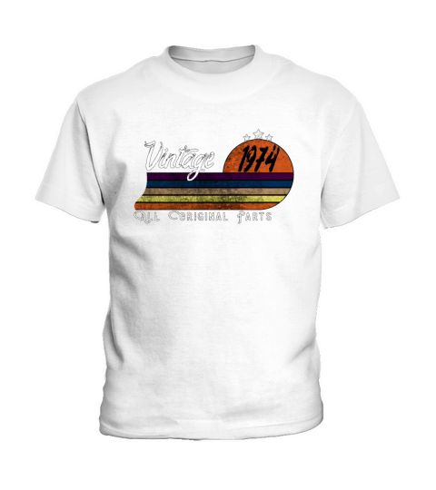 Born In 1974 Vintage Retro Classic Gifts Kids T-Shirt