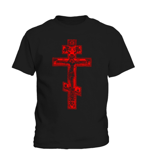 Russian Orthodox Three Bar Cross Classic T Shirt Kids T-Shirt