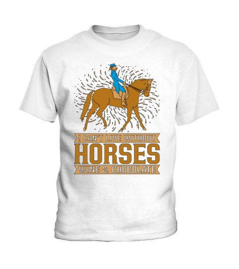 Show Jumping I Cant Live Without Horseback Riding Kids T-Shirt
