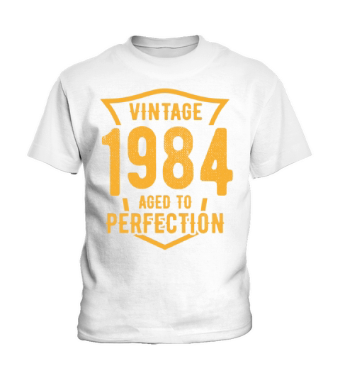 Vintage 1984 Aged To Perfection 39th Birthday Kids T-Shirt