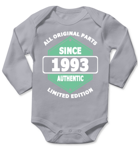 30th birthday all original parts since 1993 Long Sleeve Baby One-Piece