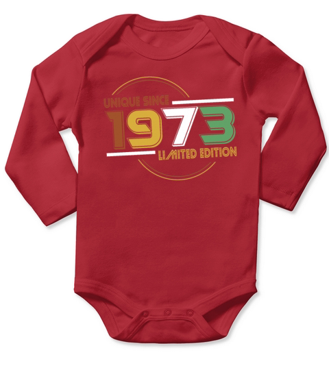50th birthday unique since 1973 limited edition Long Sleeve Baby One-Piece