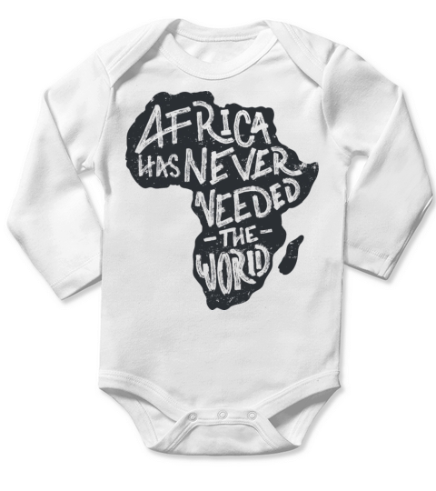 Africa has never needed the world Long Sleeve Baby One-Piece