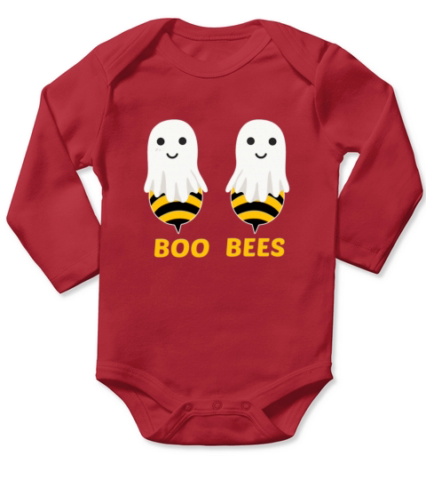 Boo Bees Couples Halloween Costume Funny Shirt Long Sleeve Baby One-Piece