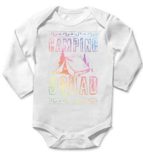 Camping Squad Long Sleeve Baby One-Piece