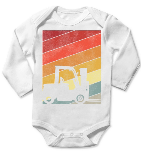 Certified Forklift Truck Operator Long Sleeve Baby One-Piece