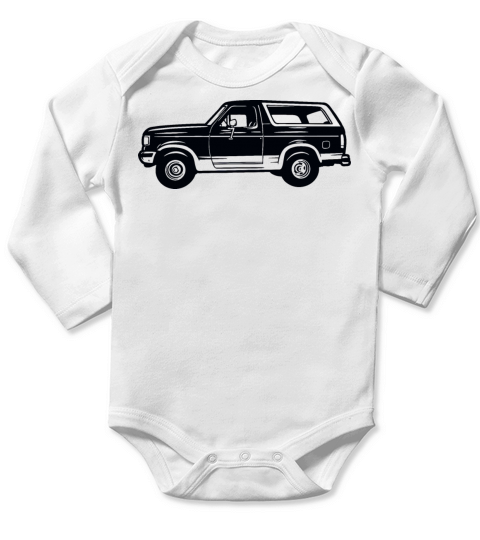 ford bronco 1989 vintage Long Sleeve Baby One-Piece