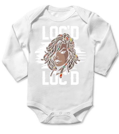 Its the Locs For Me - Afro Hair Black American Long Sleeve Baby One-Piece