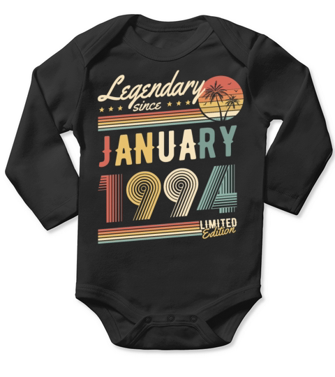 Legendary Since January 1994 Limited Edition Long Sleeve Baby One-Piece