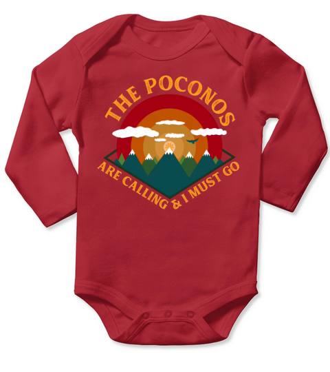 Pocono Mountains Pennsylvania Long Sleeve Baby One-Piece