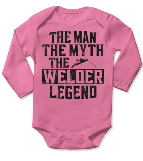 Welder Welding Dad Father Vintage Long Sleeve Baby One-Piece