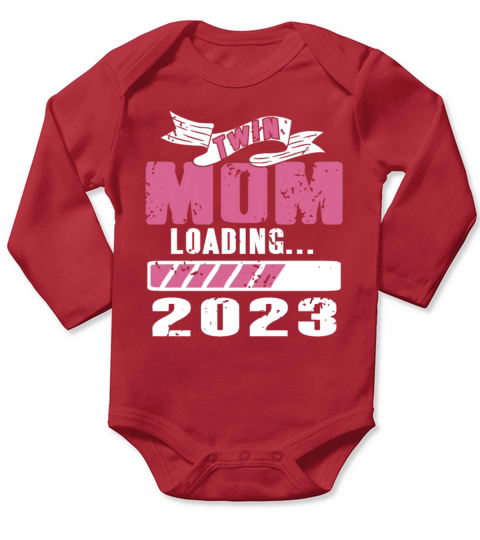 Womens Twin Mama Twin Mom to Be Pregnancy Long Sleeve Baby One-Piece