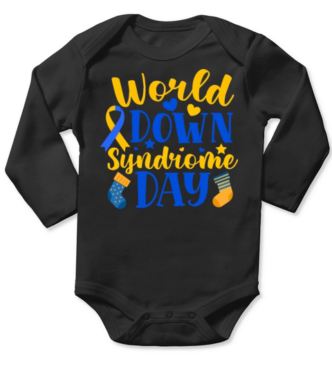 World Down Syndrome Day Outfit for Men Women Kids Long Sleeve Baby One-Piece