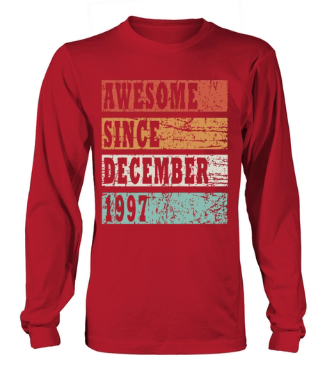 1997 December vintage born gift Long sleeved Unisex