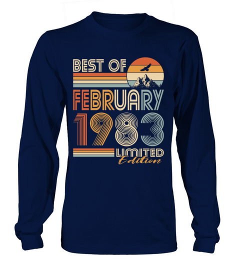 40th birthday vintage 1983 best of 1983 Long sleeved Unisex