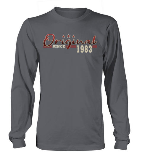 40th birthday vintage 1983 original since 1983 Long sleeved Unisex