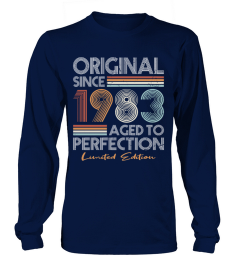 40th birthday vintage 1983 original since 1983 Long sleeved Unisex