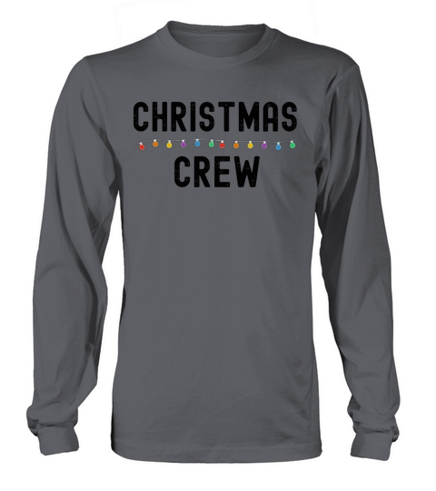 Merry Christmas Crew Grunge Matching Pajama Lights Long sleeved Unisex