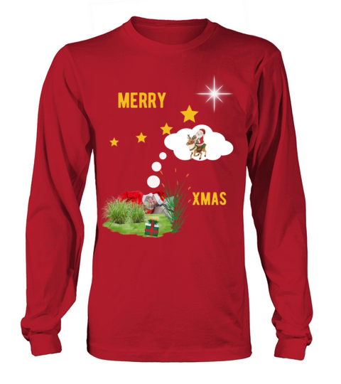 Merry Xmas Seasonal T-Shirts Long sleeved Unisex