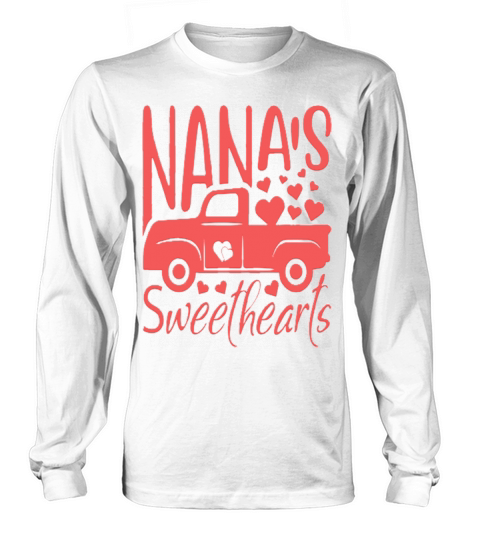 Nanas Sweethearts Couple Lover Heart Romance Long sleeved Unisex