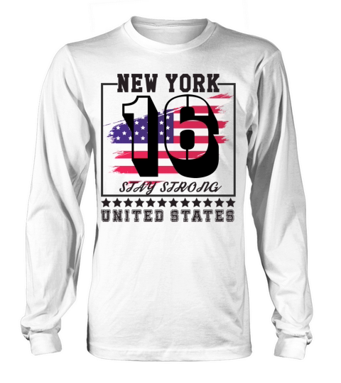 Stay Strong American Vintage Typography Lettering Long sleeved Unisex