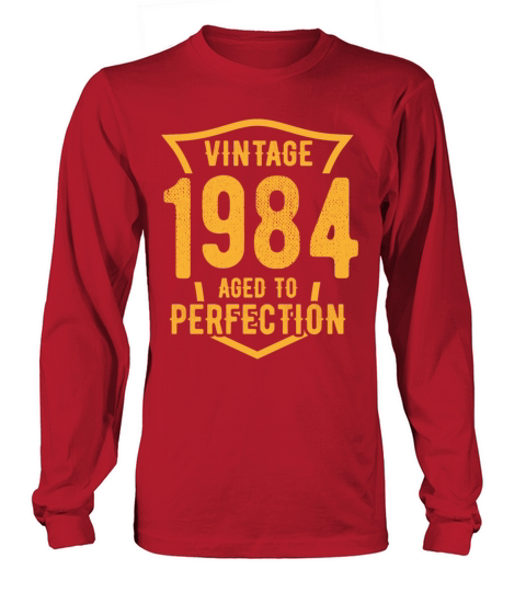 Vintage 1984 Aged To Perfection 39th Birthday Long sleeved Unisex