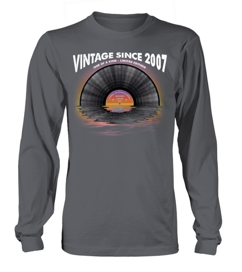 Vintage since 2007 Retro Disco Music Vintage Long sleeved Unisex