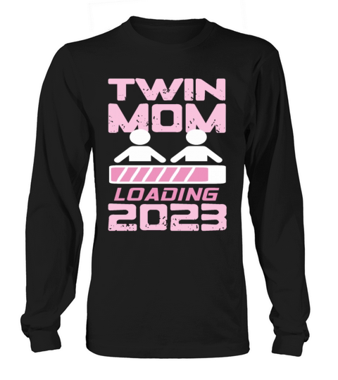 Womens Twin Mama Twin Mom to Be Pregnancy Long sleeved Unisex