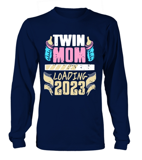 Womens Twin Mama Twin Mom to Be Pregnancy Long sleeved Unisex