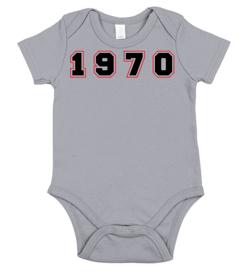 1970 Year Number Short Sleeve Baby One-Piece