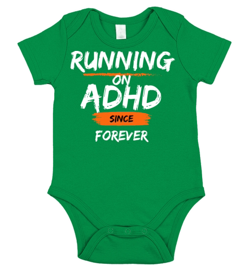 ADHD Joke Short Sleeve Baby One-Piece